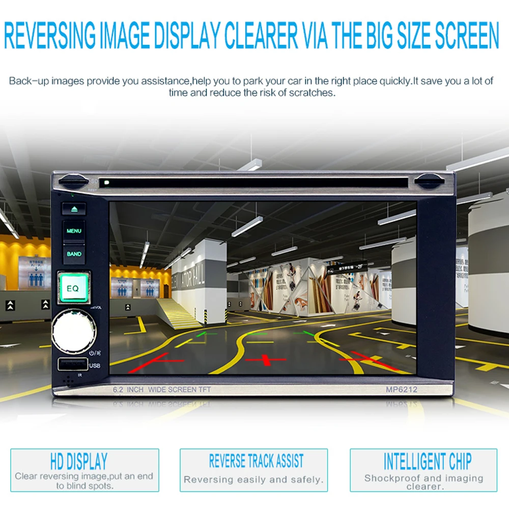 

6213 Android 2din car radio gps navigation multimedia player Autoradio WiFi USB FM 2 Din 7" Car Audio Radio Stereo Backup