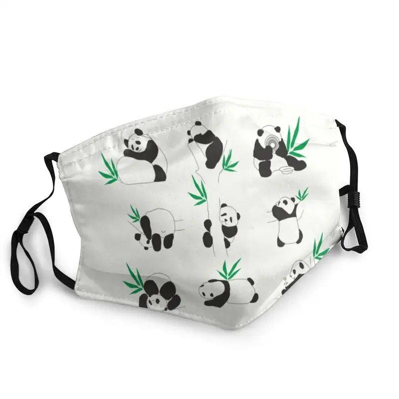 

Non-Disposable Little Cute Panda Pattern Face Mask Animal Anti Haze Dust Protection Mask Respirator Mouth Muffle