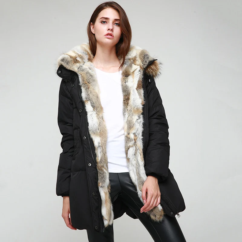 2019 женская утепленная куртка с капюшоном и большим карманом зимняя теплая со