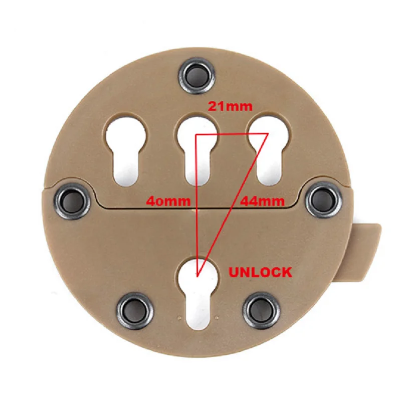

Tactical Airsoft TMC2699 style Wheel Belt Platform Quick Detach Holster Adapter Mount BK/CB