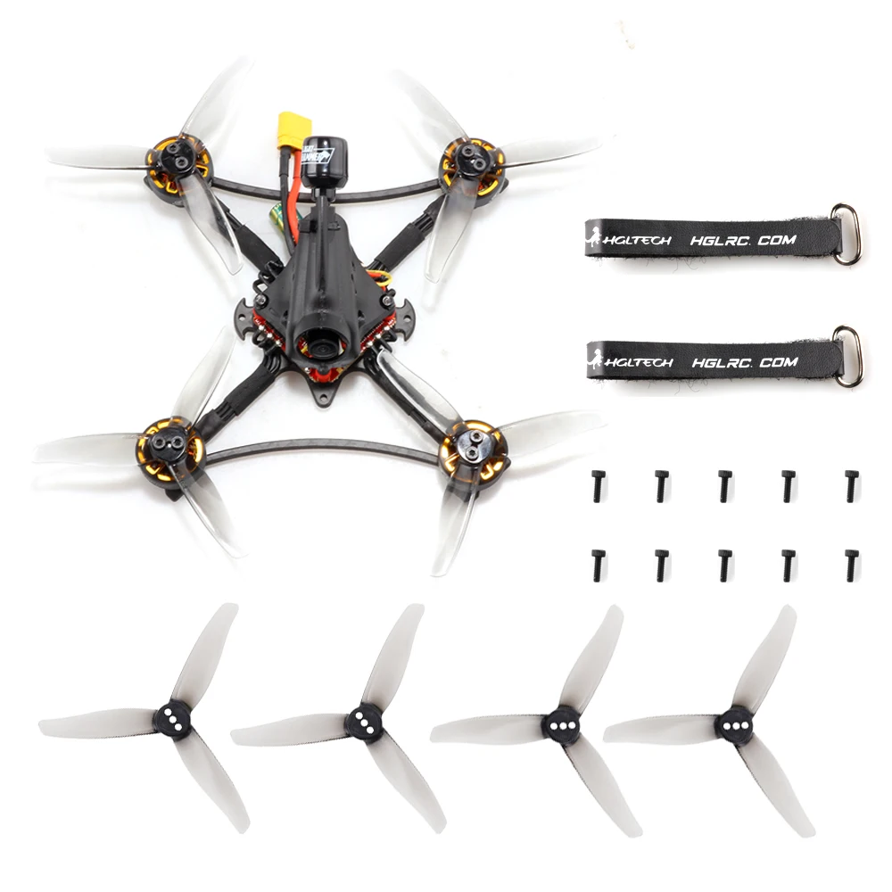 

HGLRC Petrel 120X Pro Zeus25 AIO Zeus Nano VTX 350mW CADDX ANT 1404 KV4800 4S 3inch 120mm FPV Toothpick Drone