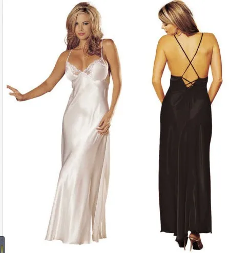 

Пикантное нижнее белье, шелковые длинные юбки, популярная Золотая Шелковая пижама