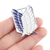 dz1422 anime attack on titan jewelry pins for backpacks lapel enamel pins and brooches for bags badge friend kids for gifts