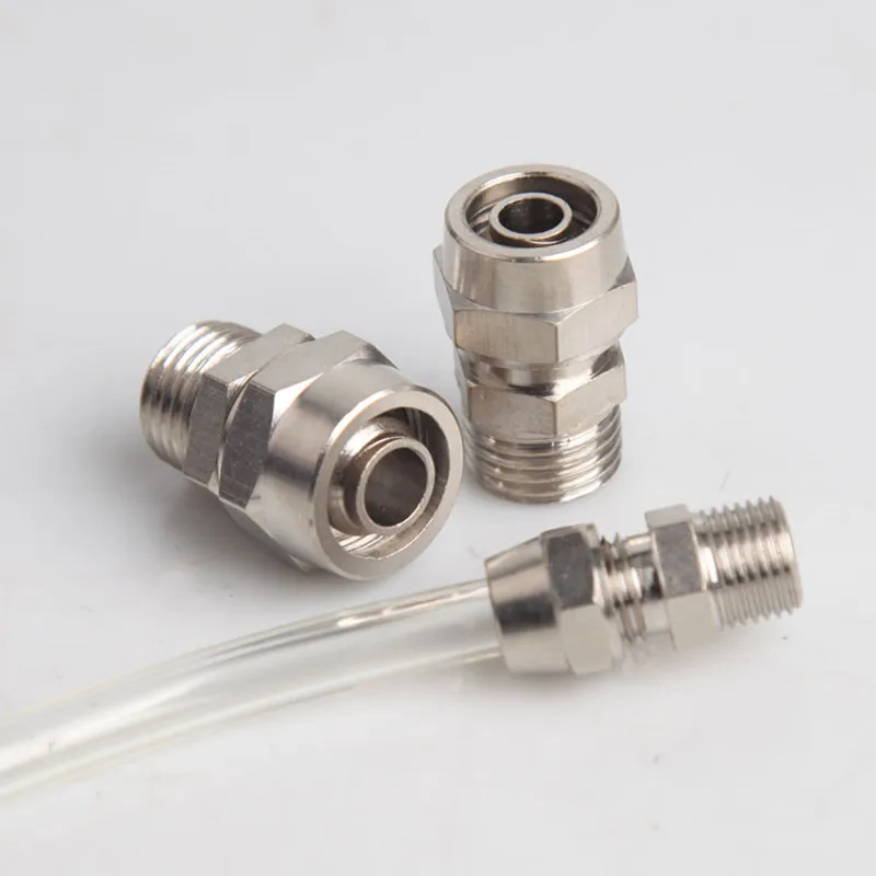 5 шт. PC4-M5 6-01 8-02 10-03 12-03 4/6 мм шланговая трубка M5 M6'Male резьба Пневматическая быстрая