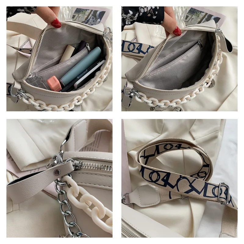 

Brand Fanny pack Women Waist Belt Bag Fashion Leather Shoulder Crossbody Bags Chest pack Luxury Chain Lady Waist Bag Waist packs