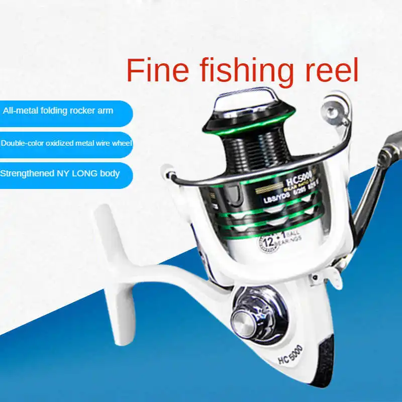 

Metal fishing reels speed link 5.1:1/5.2:1 winter spining reel fishing gear 1000-7000 saltwater carp fishing equipment