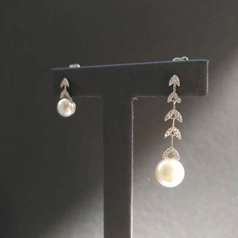 

s925 sterling silver new earrings classic petals pearl earrings female fashion temperament sweet romantic style jewelry