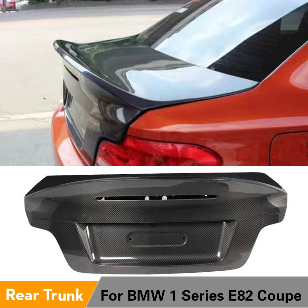 Бампер только для BMW 1 серии E82 м крышка багажника из углеродного волокна сетчатой