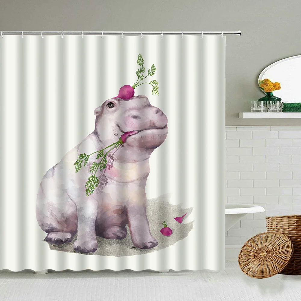 Занавеска для душа в скандинавском стиле водонепроницаемая штора из полиэстера