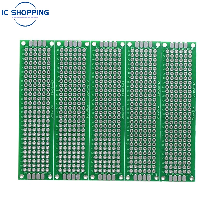 2x8 2*8 см Двусторонняя прототип Печатные платы из олова покрытием общего DIY доска