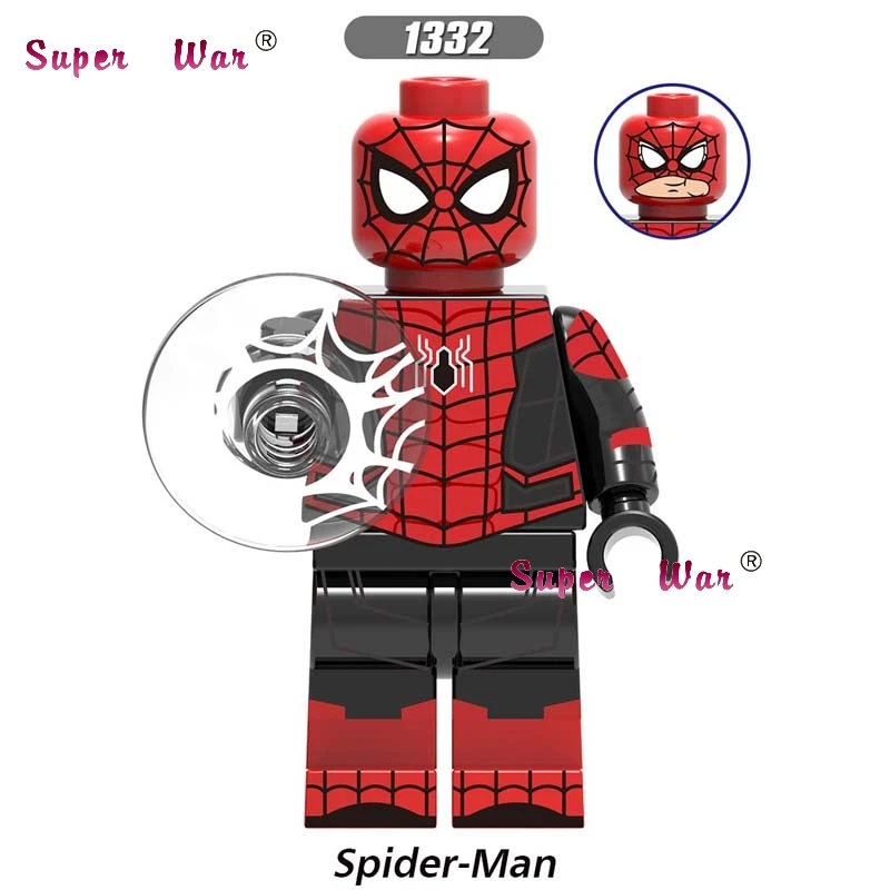 XH1332 Одиночный фильм Marvel Человек-паук Venom вдали от дома Mysterio Марии Хил Ned Liz Hydro Man Spiderman Строительные кубики, детские игрушки - Цвет: XH1332