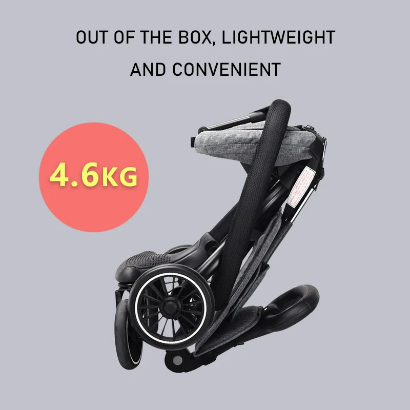 2019 новая простая Удобная стабильная детская коляска Складная