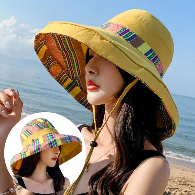 Новинка 2020 шляпа от солнца с широкими полями в рыбацком стиле летняя женская