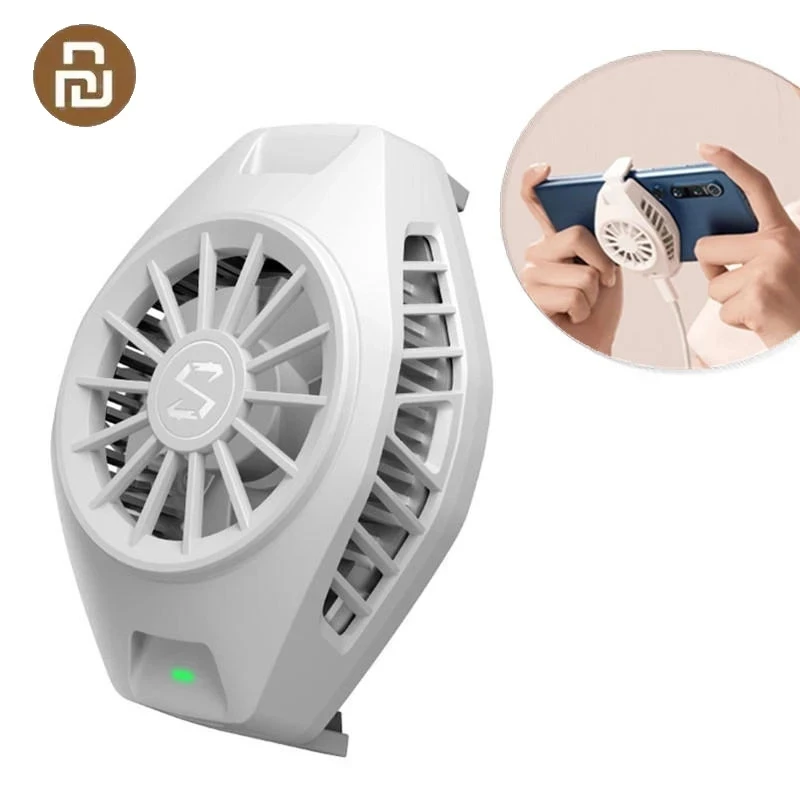 

New Xiaomi Mijia Cool Cooling Case Fan Back Clip Type-C Bass Operation Mini Radiating Device for phone