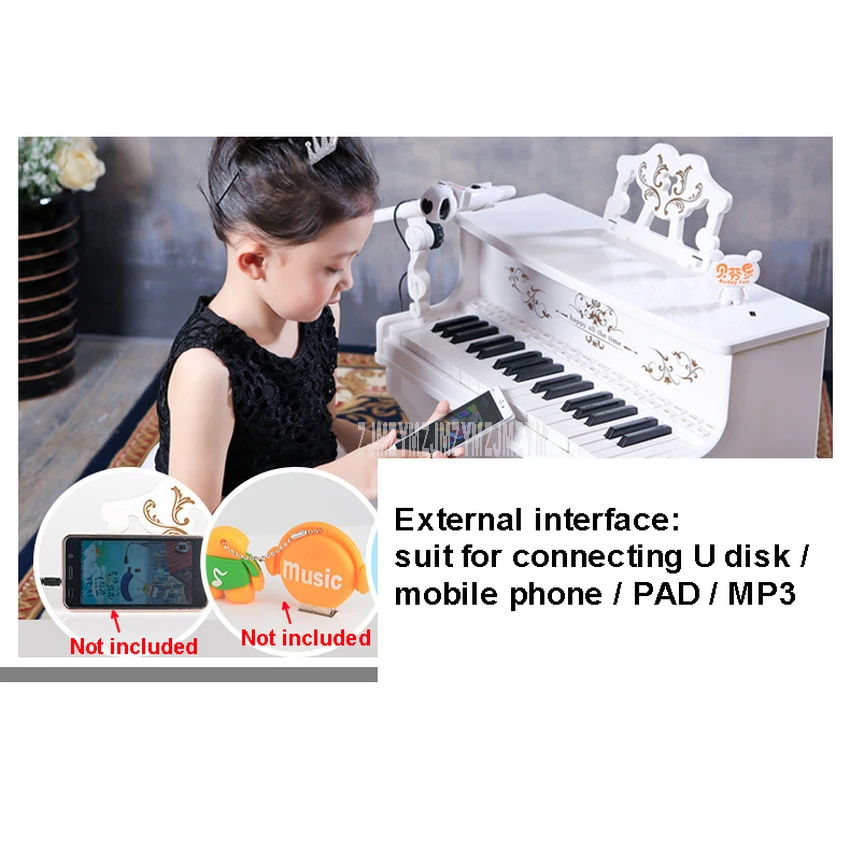 Children's Electronic Keyboard Toy Beginner with Microphone Microphone Infant Piano