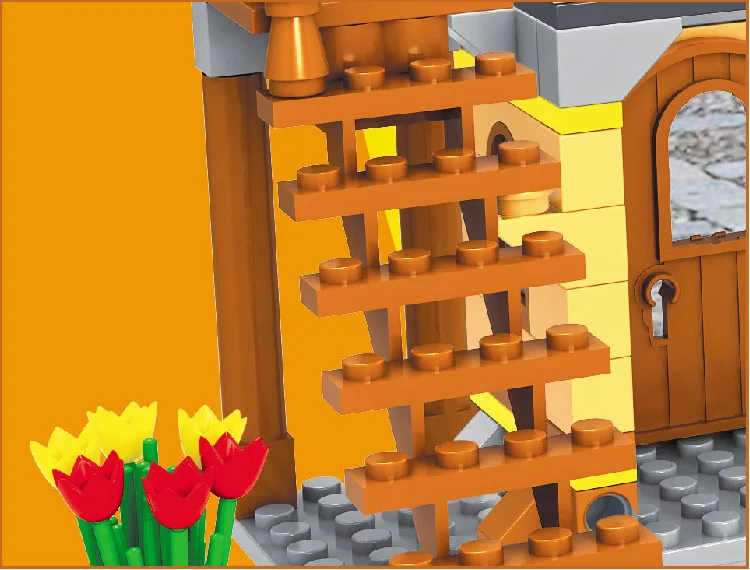 

AUSINI 28002 Medieval Happy Farm Building Blocks Sets 838 Pcs Educational Construction Brick Toys for Children birthday Gifts