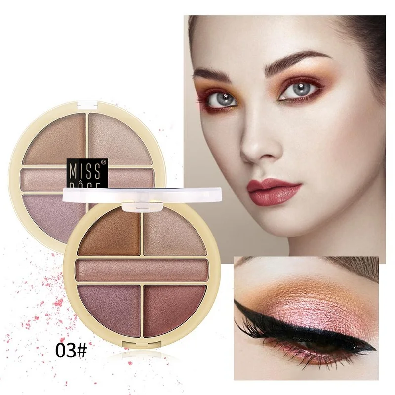 Макияж для глаз натуральные телесные блестящие тени век жемчужные палитра