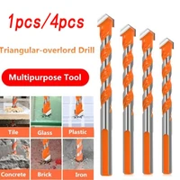 drill bit multifunctional alloy orange triangle drill bit marble glass tile ceramic wall tile hole drill