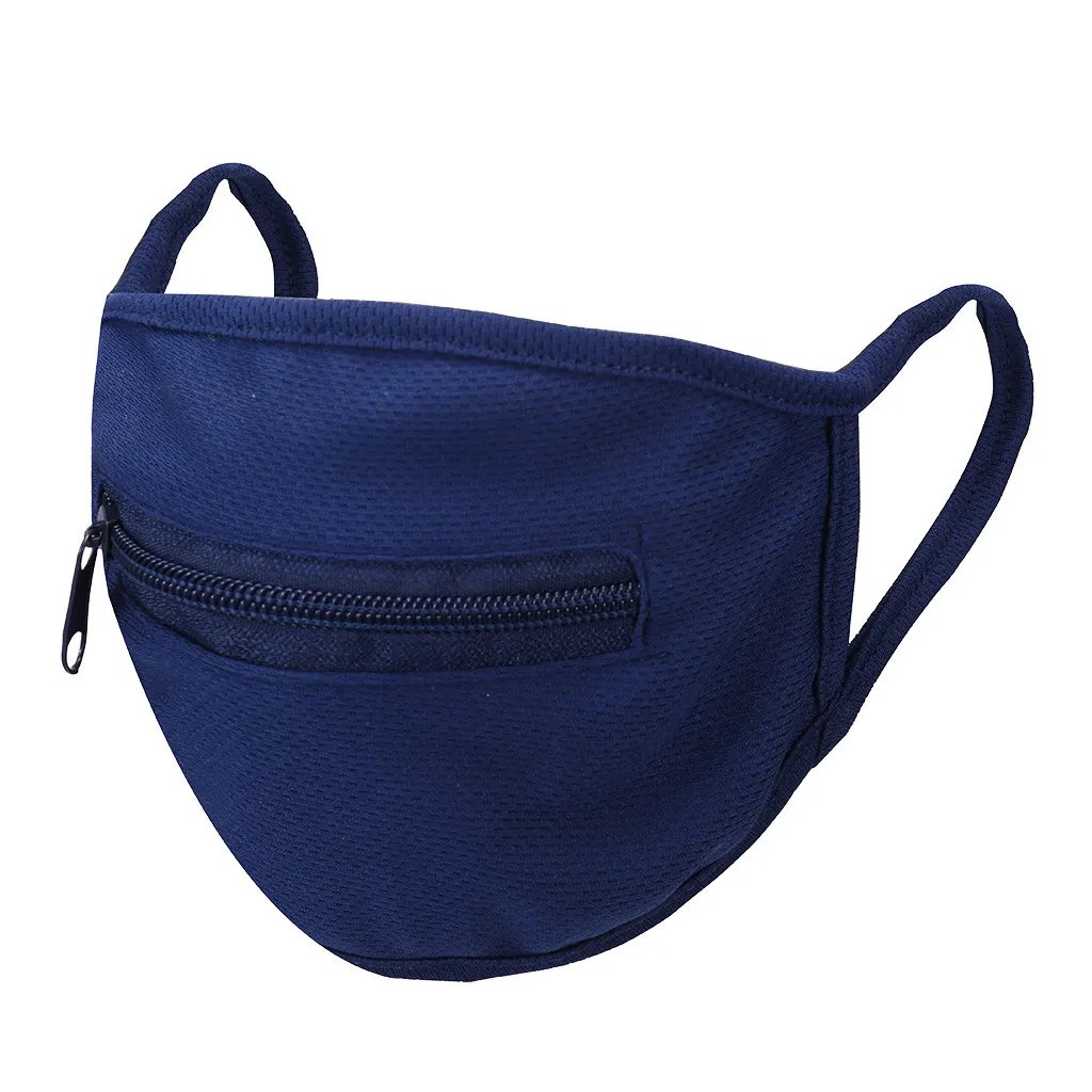 

Washable Protective Mask Men Women Reusable Zipper Mask Mascarillas Cool Silk Breathing Masque Facial Mask