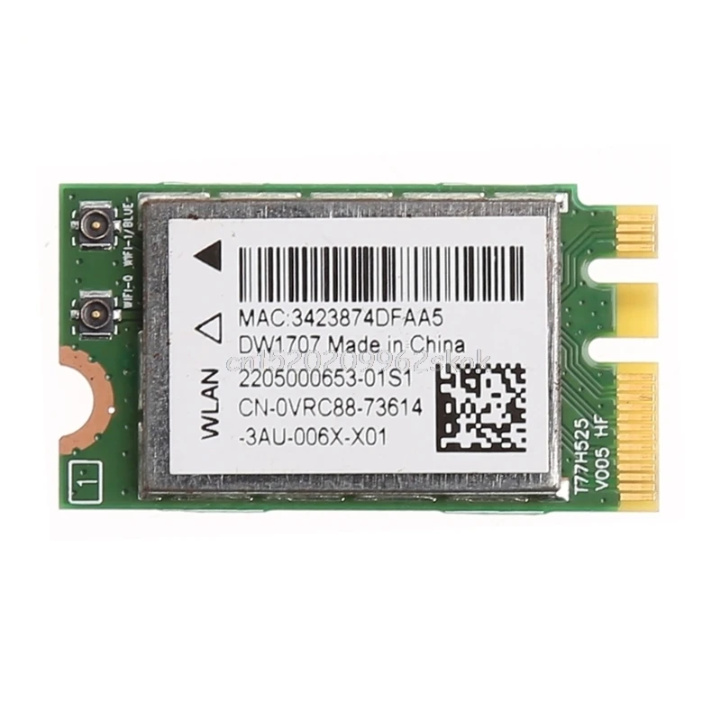 

300 м Беспроводная Bluetooth WIFI карта для Dell DW1707 VRC88 Qualcomm QCNFA335