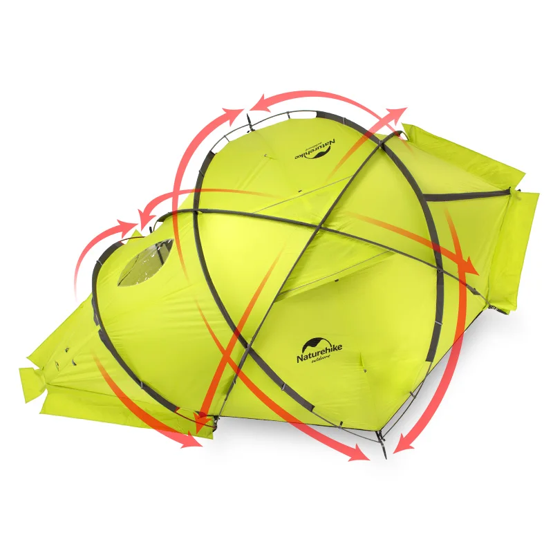 Naturehike lgloo 2 двухместная альпийская палатка для зимней Снежной Горы 4 сезона peron
