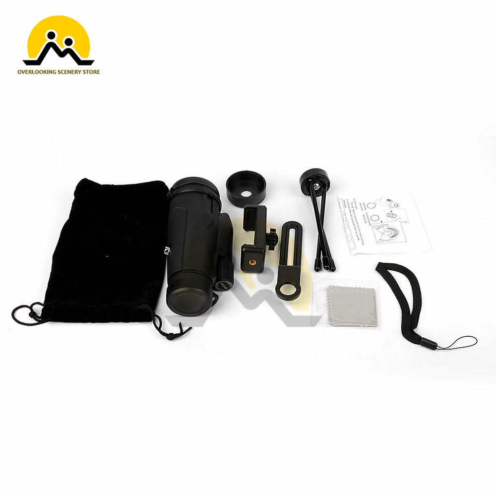 Бинокль высокой мощности 12X50 водонепроницаемый Монокуляр с зумом подходит для