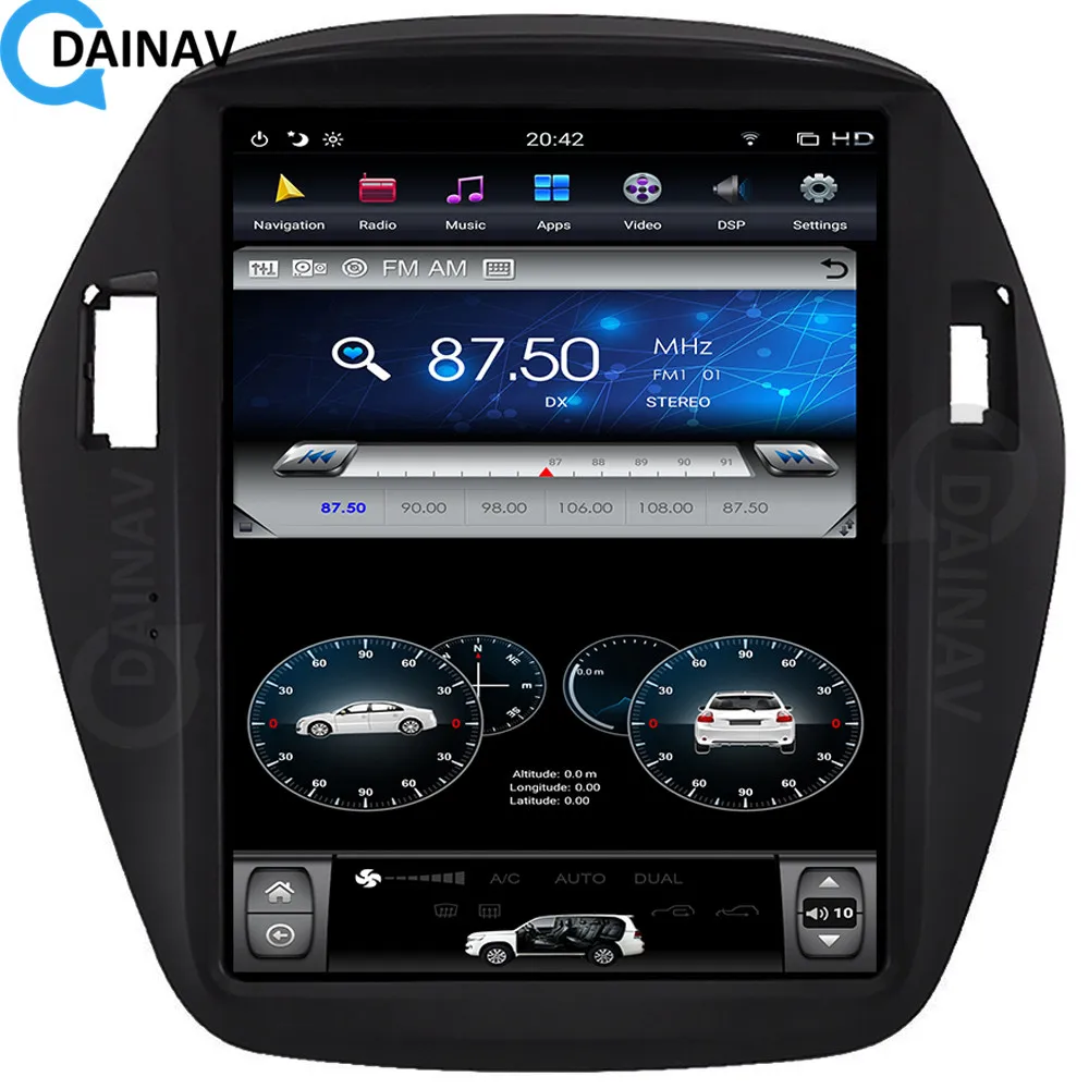 Автомобильное радио с вертикальным экраном GPS-навигация для Hyundai IX35 2010 2011 2012 2013 2014