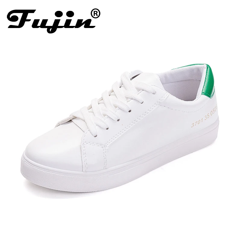 Женские кроссовки Fuijin Повседневные Удобные из искусственной кожи на платформе