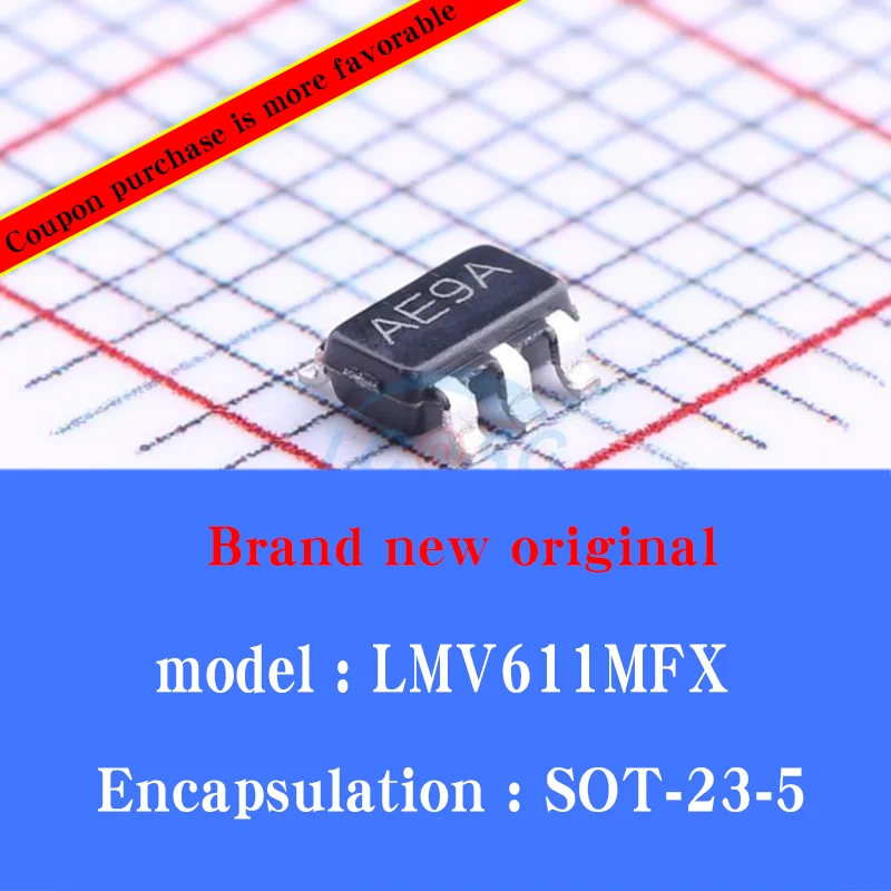 

50/pcs Lot New original LMV611MFX screen printing AE9A operational amplifier IC chip SOT23-5