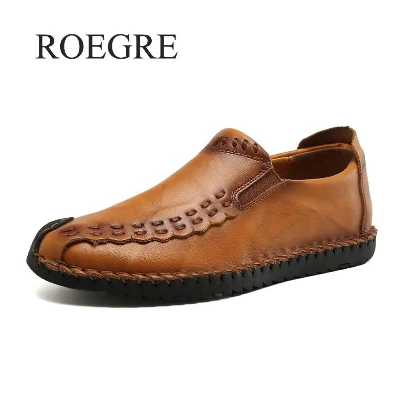 

2020 New Comfortable Men Casual Shoes Loafers Man Shoes Quality Leather Shoes Men's Flats Moccasins Shoes Plus Size 38-48