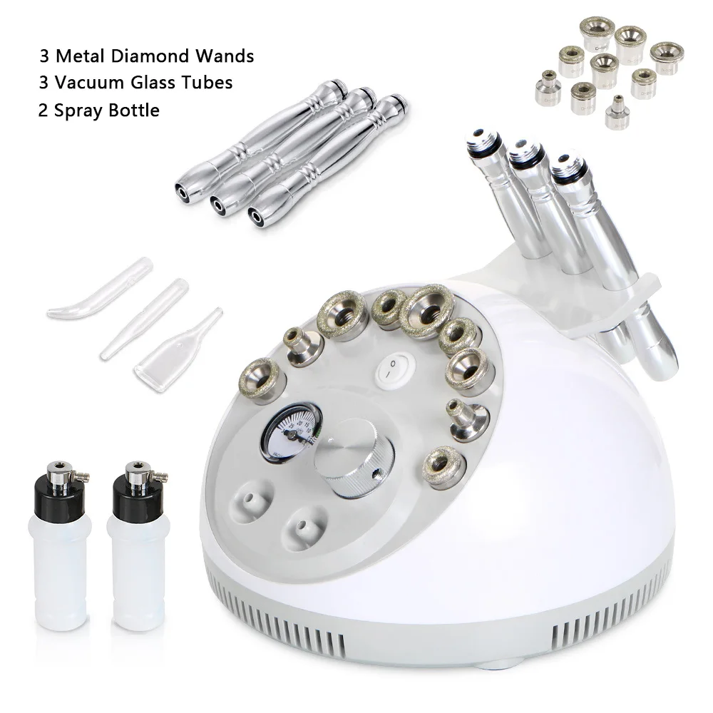 3in1 Microdermabrasion Oxygen spray injection Blackhead Removing Skin Care Facial Beauty Machine