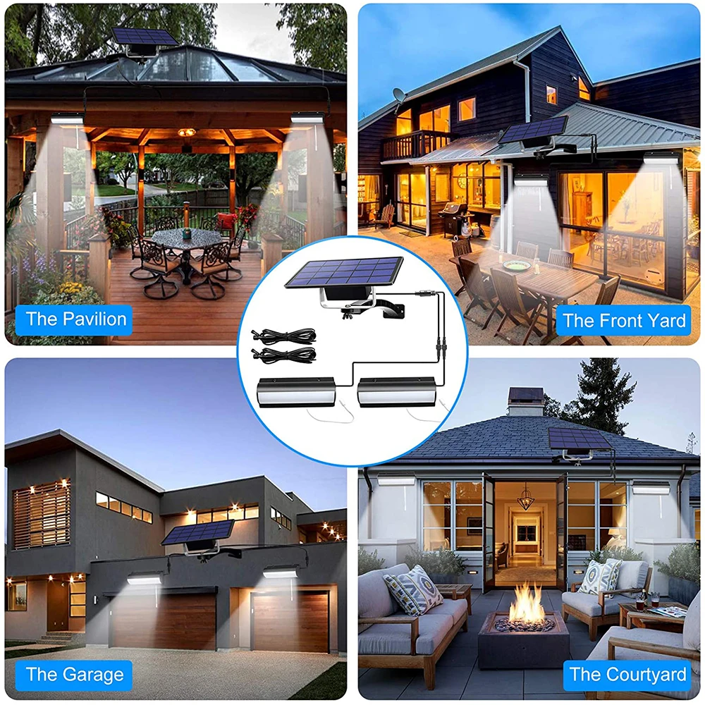 

Solar Pendant Light Outdoor Waterproof Auto On Off Solar Lamp for Barn Room Balcony Chicken Garden Chandelier With Pull Switch