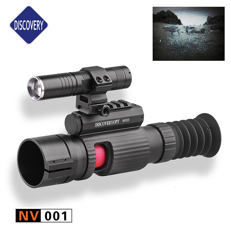 

Discovery NV001 инфракрасное устройство ночного видения для охоты, Монокуляр очки-бинокли, Зрительная труба для винтовки, Охотничьи товары