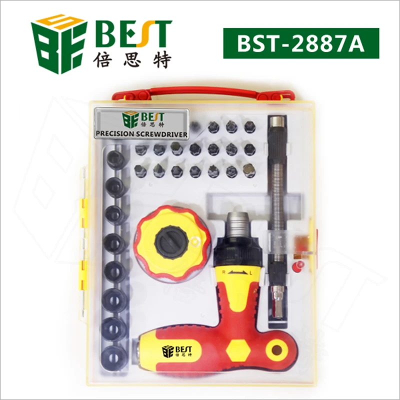 BST-2887A Набор прецизионных отверток 34 в 1 Мини Магнитный многофункциональный набор