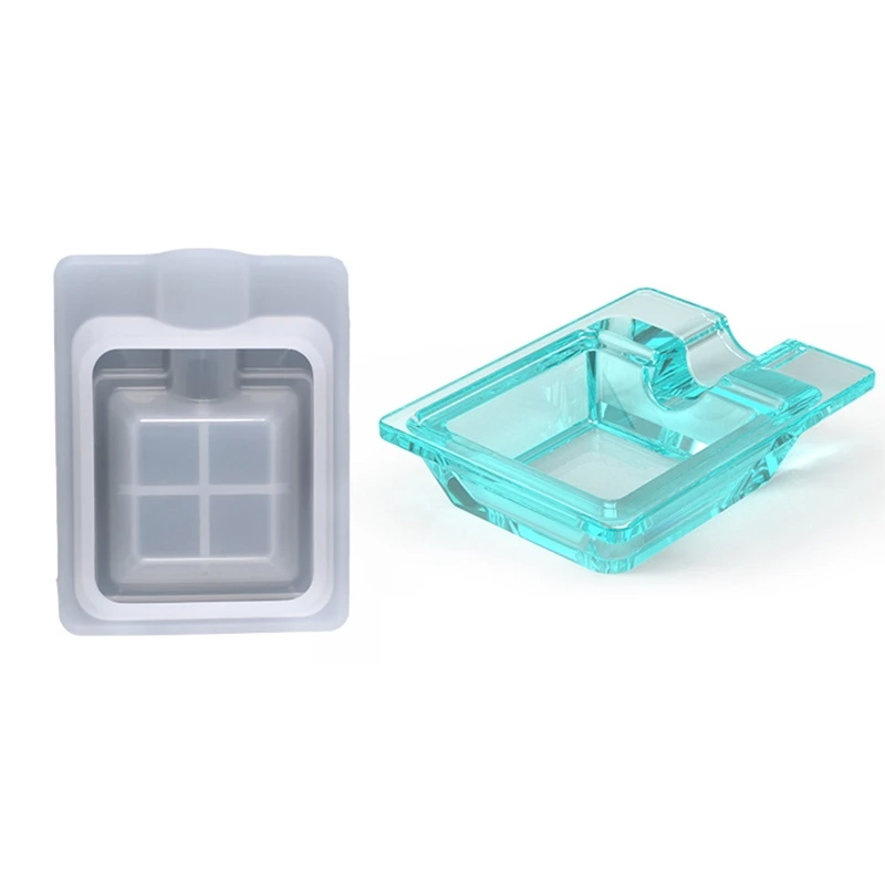 

Cigar Ashtray Epoxy Resin Mold Handmade Tray Silicone Mould DIY Crafts Home Decorations Casting Tools