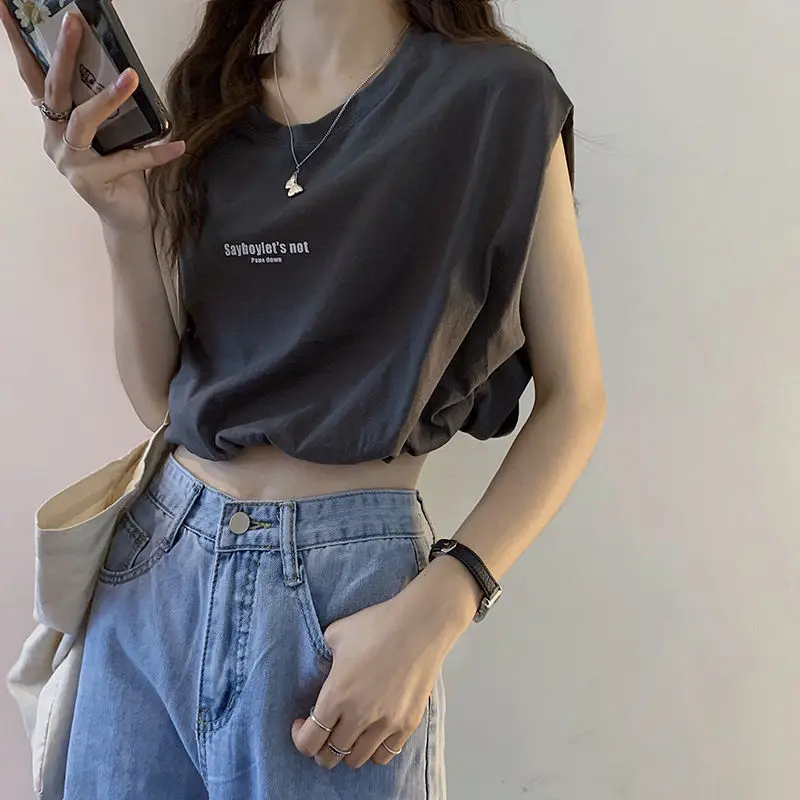 

T-shirts Women Summer Korean O-Neck Loose T-Shirt Female Casual fashionable Fashion Jogger Streetwear Tee Plus Size Crop Tops