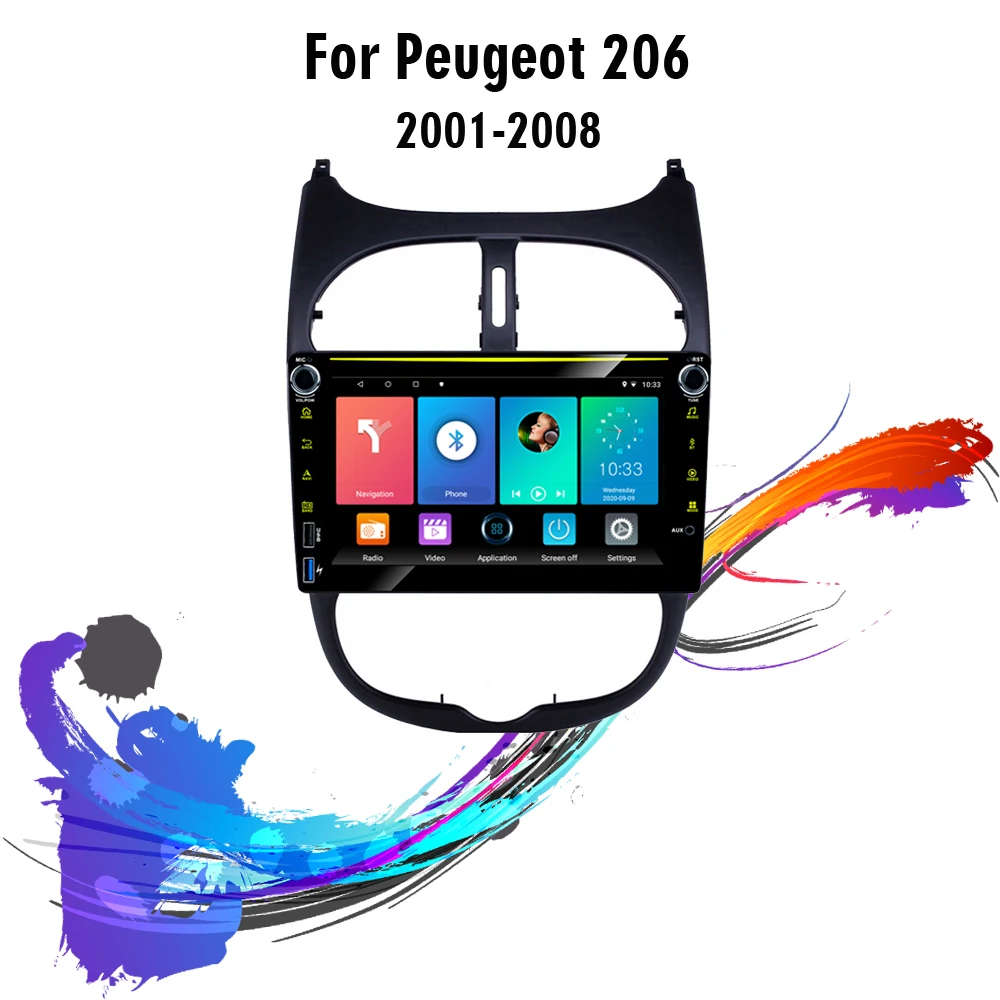

Eastereggs 8" For Peugeot 206 2000 -2016 Car Radio Multimedia Video Player GPS Navigation Android 2din NO DVD Head Unit