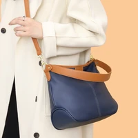 cowhide womens shoulder bag casual leather messenger bag spring fashion handbag high quality classic bucket bag