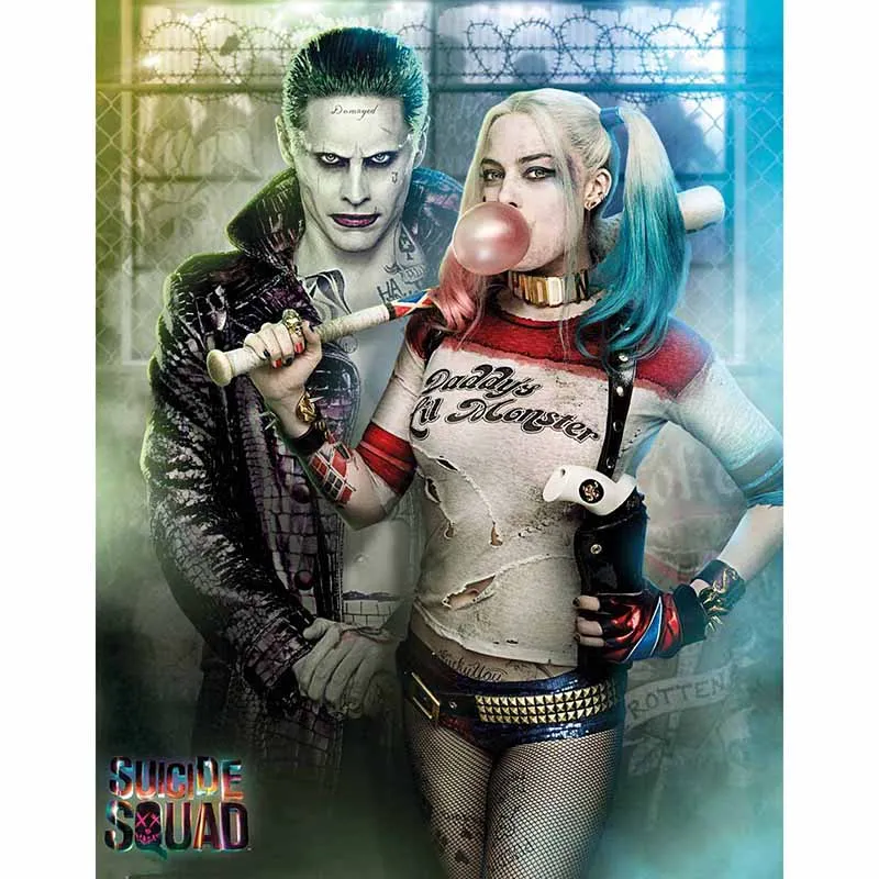 5D алмазная картина сделай сам Harley Quinn отряд самоубийц вышивка круглые алмазы