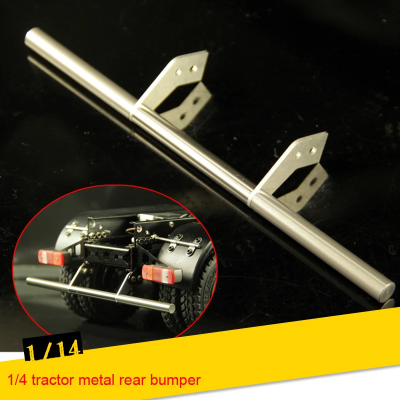 1PC 1/14 Trailer Metal Rear Bumper Anti-collision Bar Strip Modified Parts for RC 1:14 Tamiya Tractor DIY Acc | Игрушки и хобби