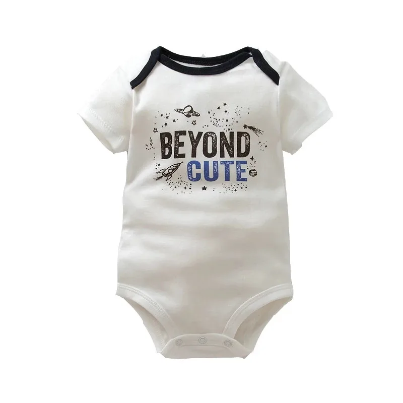 Bodi de beb&eacute; ni&ntilde;o de manga larga de algod&oacute;n, ropa para beb&eacute; (ni&ntilde;o o ni&ntilde;a), mono reci&eacute;n nacido, conjunto de ropa Infantil de verano-1