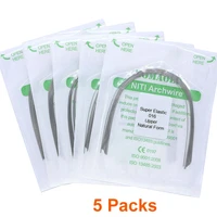 orthodontic nitinol arches 5 packs super elastics dental wire natural form niti round arch wires dentist materials correction