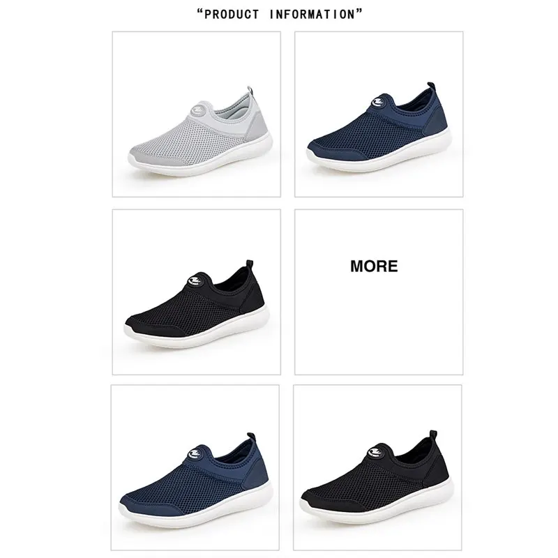 

Unisex Mesh Flats Fashion Shoes Woman Men Casual Shoes Large Sizes Lightweight Breathable Slip-on Chaussure Homme Female Shoes