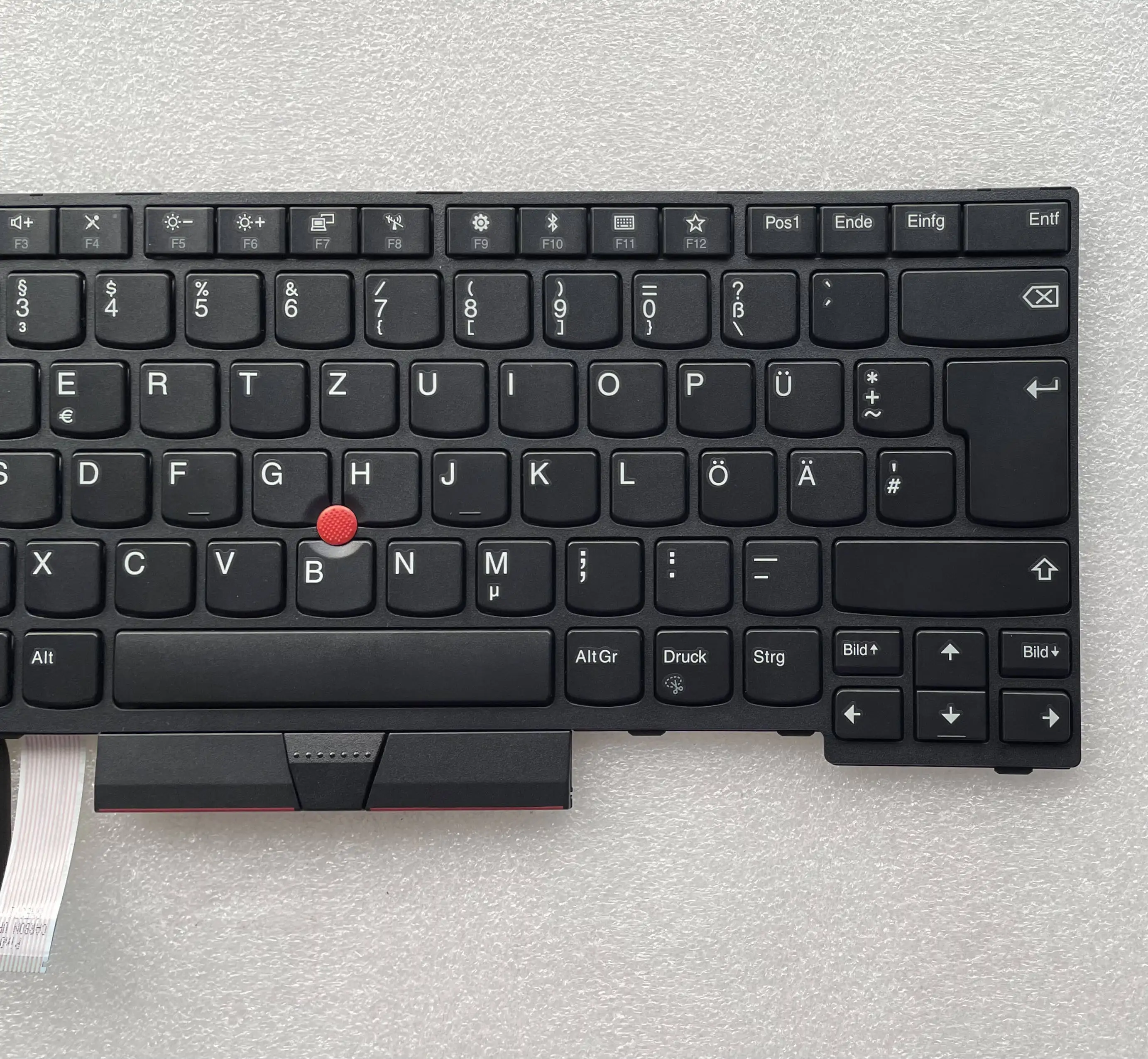 Клавиатура для ноутбука Lenovo Thinkpad E480 E490 R480 R490 L490 (черная левая и правая клавиши)