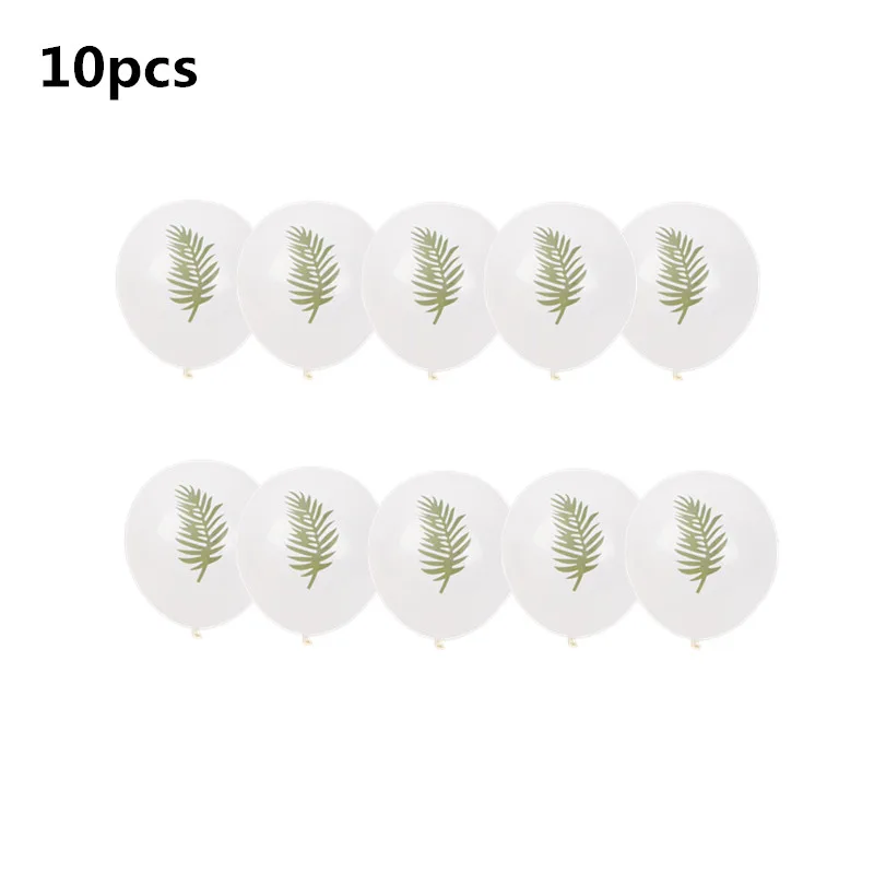 10pcs 10 шт./лот 10 дюймов розовый Фламинго монстера латексные шары Свадебные душ тропический летний день рождения украшения принадлежности - Цвет: 10pcs
