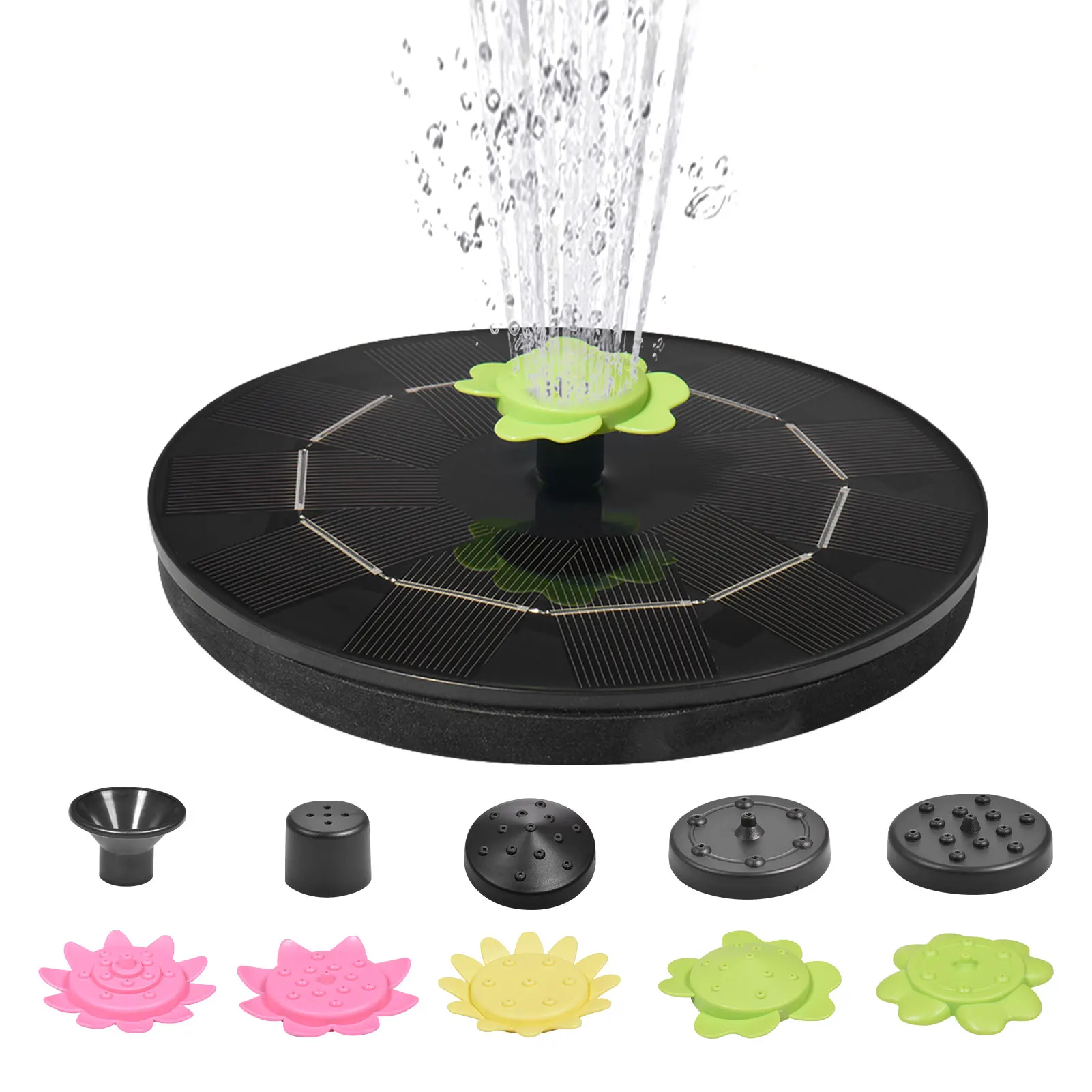 

210L/h 3W Floating Solar Fountain Garden Fountain Pool Pond Swimming Pool Decoration Solar Bird Bath Water Pump Garden Decor
