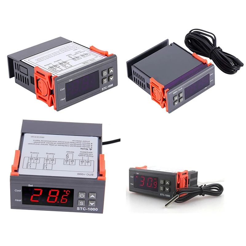 

NEW 110-220V STC-1000 Dual Digital Temperature Controller Thermostat W/NTC
