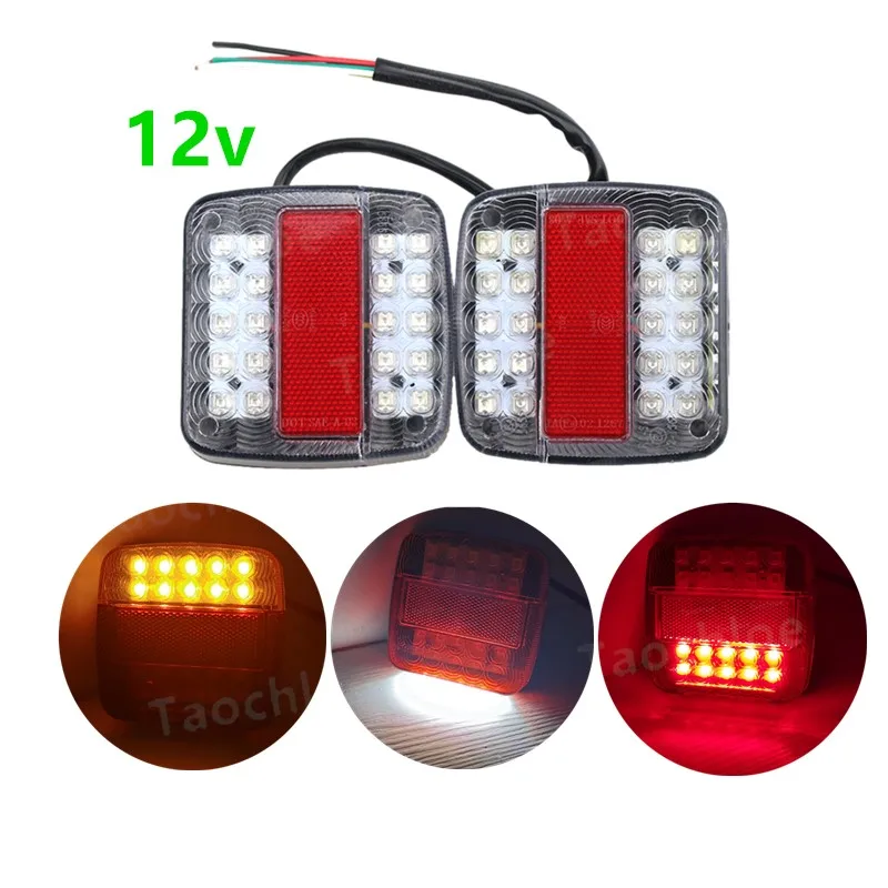 2 шт. светодиодные стоп сигналы для грузовиков 20 светодиодный 12 В|Сигнальная
