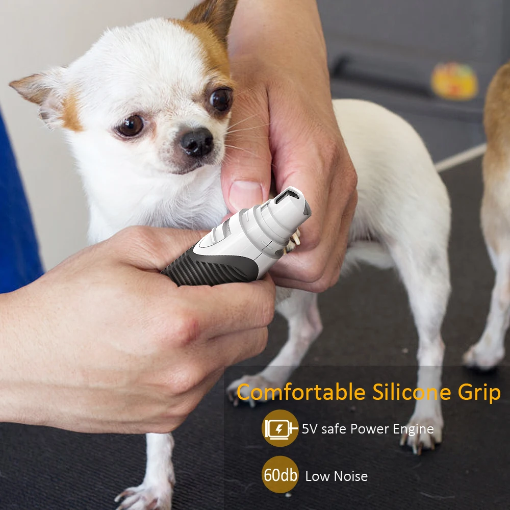 Электрическая шлифовальная машина для ногтей домашних животных бесшумная