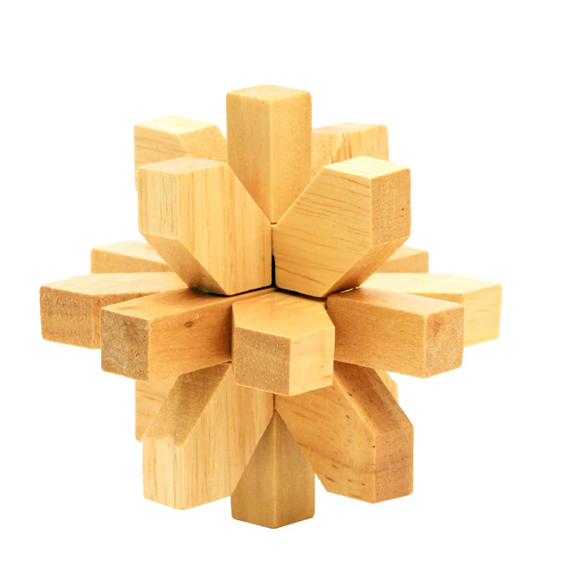 Классические деревянные головоломки ума мозговые чайники заусенцы сцепляющиеся